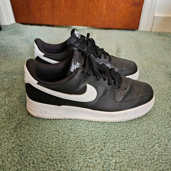 Nike Air Force 1 Low "07 Black White" CT2302-002 Men's Size 12-No Box - Picture 9 of 16